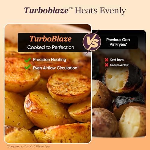 TurboBlaze six quart gray ceramic fryer — photo 4