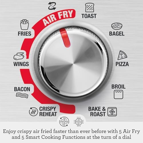Brushed stainless compact smart oven air fryer — photo 4