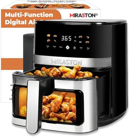 MIRASTON 5.8QT window compact air fryer