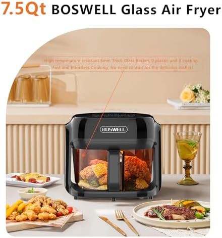 Large glass bowl seven quart fryer — photo 3