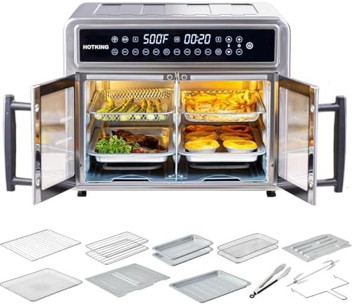 Dual zone extra large toaster oven combo