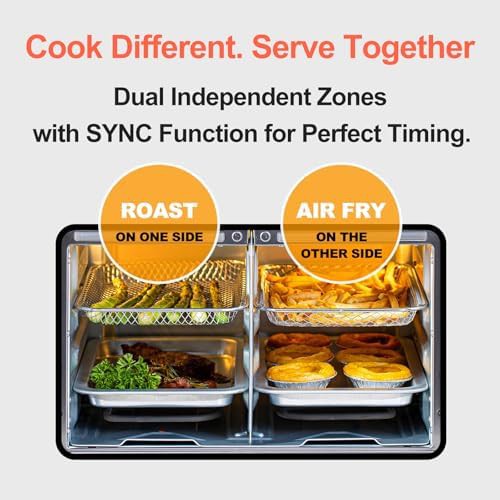 Dual zone extra large toaster oven combo — photo 3