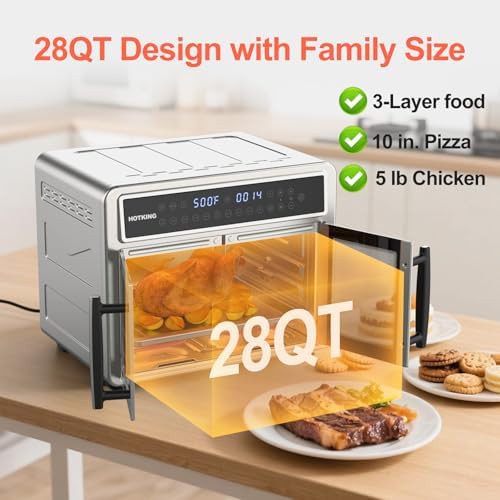 Dual zone extra large toaster oven combo — photo 4