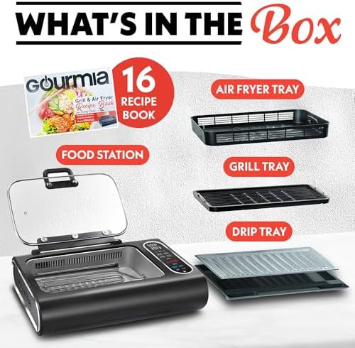 Smokeless indoor grill and air fryer combo — photo 5