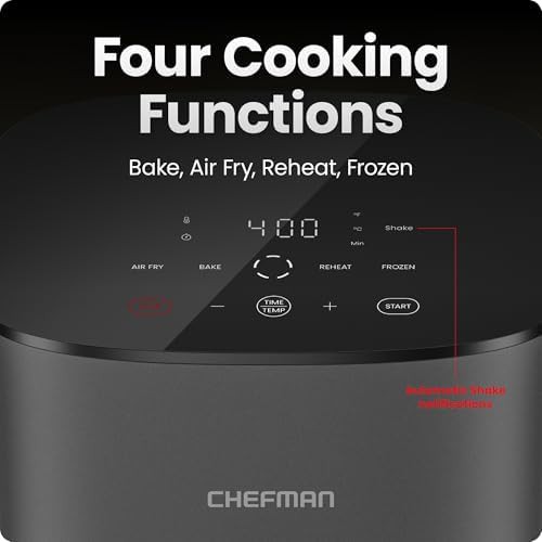 Grey five quart turbox air fryer with touchscreen — photo 5