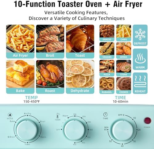 Blue Compact Convection Toaster Oven Combo — photo 3