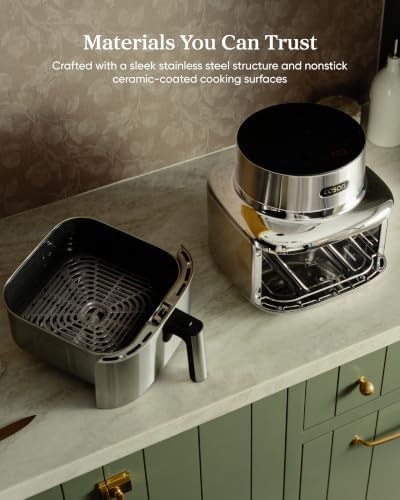 Iconic stainless steel six quart air fryer — photo 3