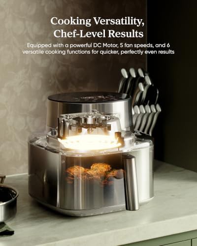 Iconic stainless steel six quart air fryer — photo 4