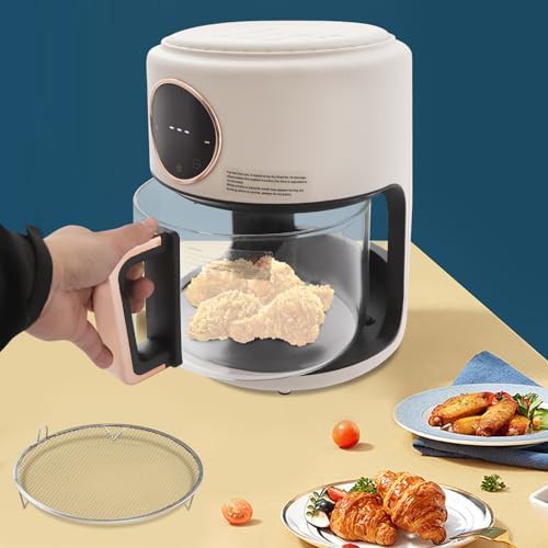 White glass fryer with viewing window — photo 4