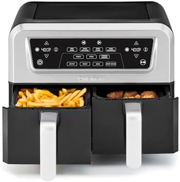 Dual basket air fryer 8.5 quart total