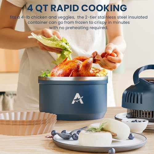 Portable stainless steel small air fryer — photo 3