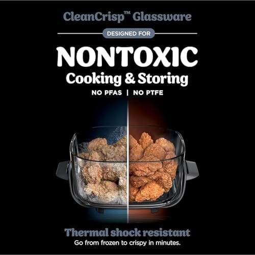 Blue Glass Portable Air Fryer Cooking System — photo 5