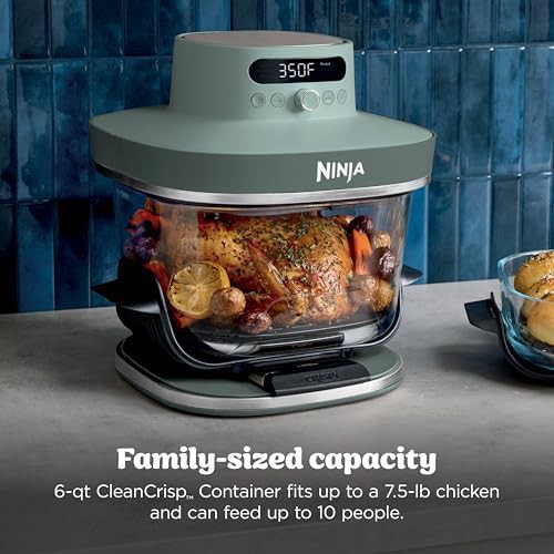 Ash grey six quart glass air fryer — photo 5