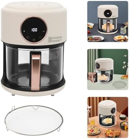 Mini glass air fryer with presets — photo 3