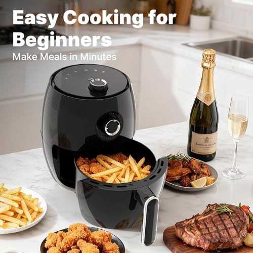Small black two quart compact air fryer — photo 5