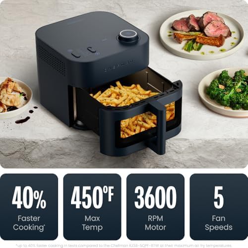 Eight quart ceramic air fryer with window — photo 4