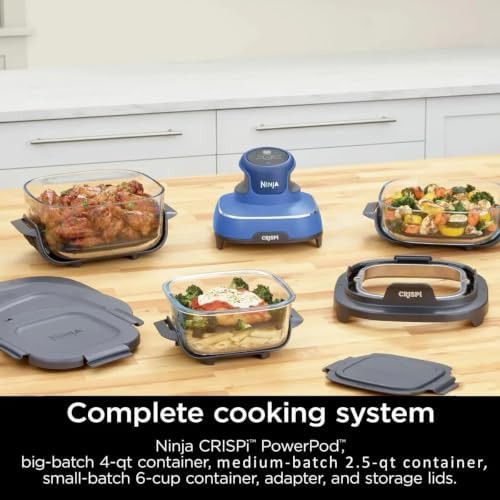 Blue Five in One Glass Air Fryer System — photo 3