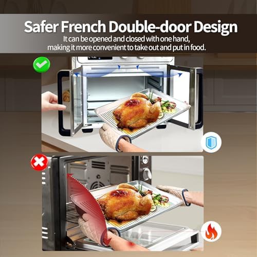 Large french door air fryer oven — photo 4
