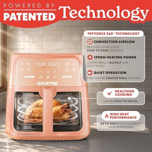 Peach basket style air fryer 8 quart — photo 4