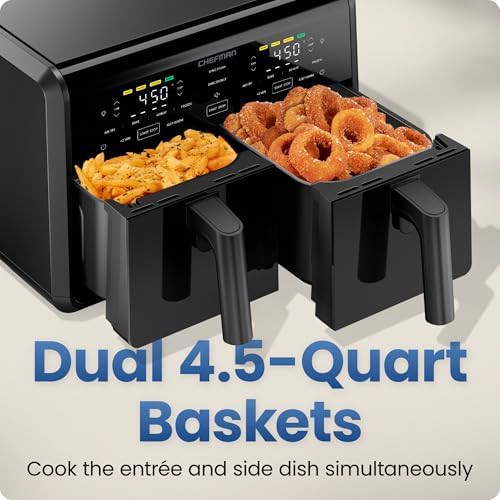 Nine quart dual basket air fryer oven — photo 4