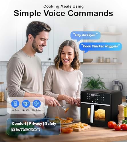 Voice control large basket fryer 10 qt — photo 3