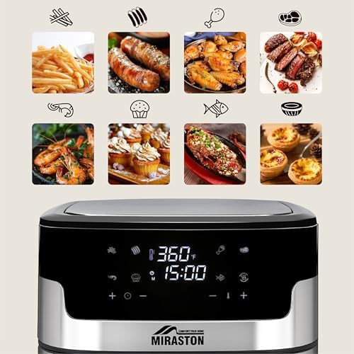 Family size stainless steel touchscreen air fryer — photo 4
