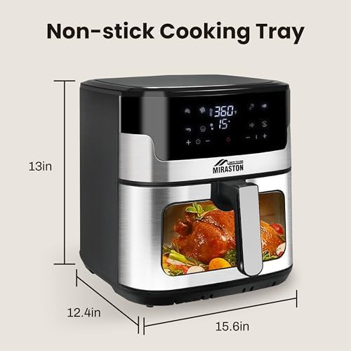 Family size stainless steel touchscreen air fryer — photo 5
