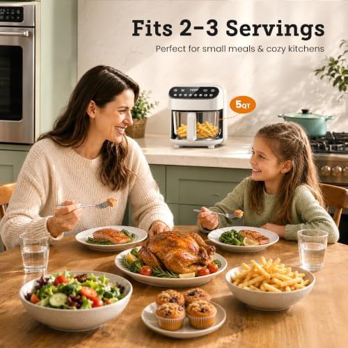 Clear Glass Basket Air Fryer 5QT — photo 5