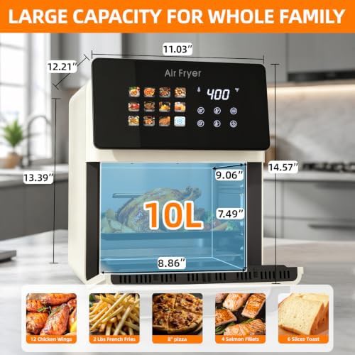 Beige 10 QT Multifunctional Air Fryer Oven — photo 4