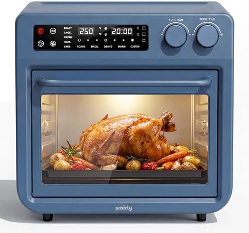 SMIRLY 25l stainless steel toaster oven combo blue