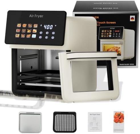 Black 10L Digital Rotisserie Air Fryer Oven