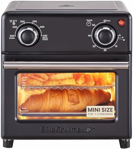 Compact Eight Quart Mini Air Fryer Oven