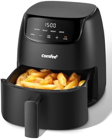Digital mini air fryer with presets