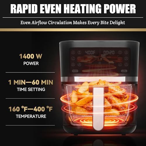 Graphite glass basket air fryer 4.5 quart — photo 4