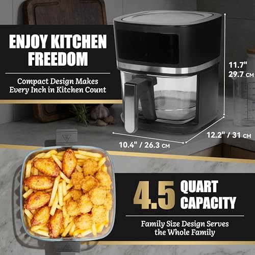 Graphite glass basket air fryer 4.5 quart — photo 5
