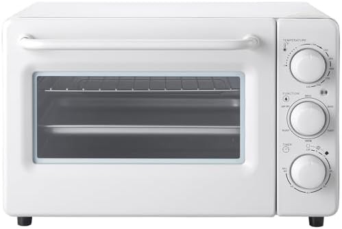 White Retro Air Fryer Toaster Oven Combo