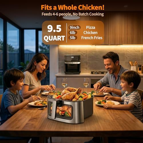 Large digital touchscreen basket air fryer — photo 5