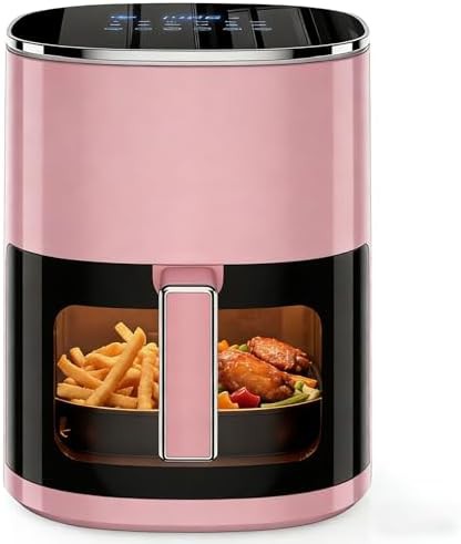 Simple Deluxe pink family size air fryer