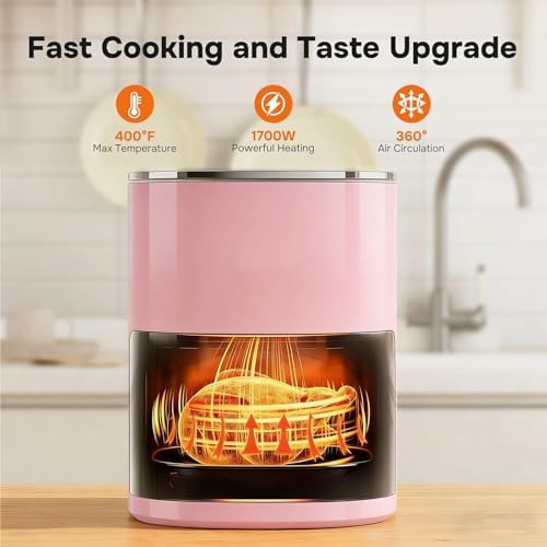 Simple Deluxe pink family size air fryer — photo 3