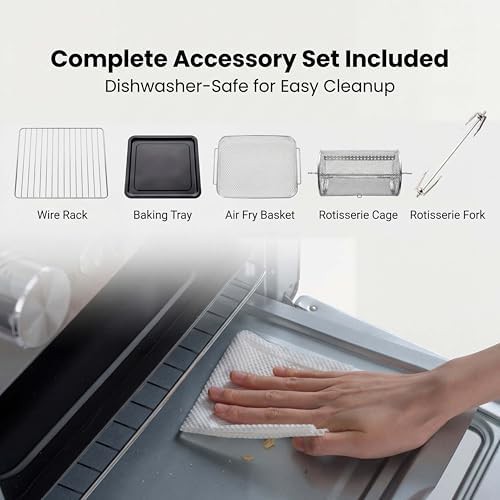 SIMOE 26 qt stainless steel toaster oven combo — photo 5
