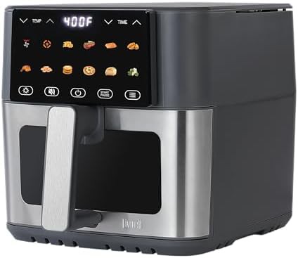 Eight quart air fryer with glass window — photo 3