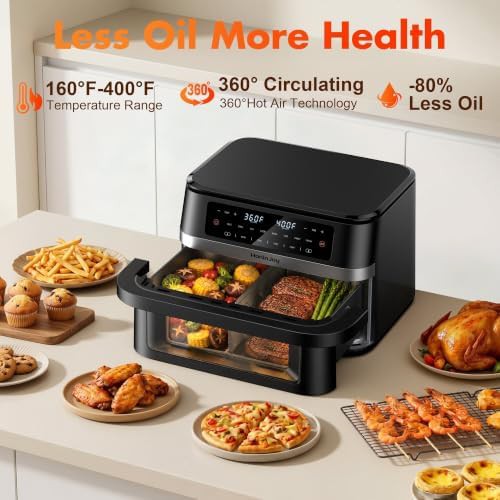 Dual Basket 12QT Fryer with Divider — photo 5