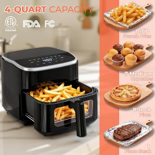Four Quart Basket Style Air Fryer with Window — photo 5