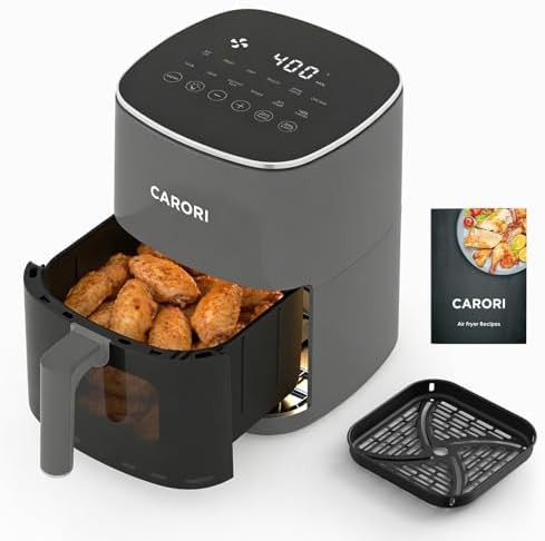 Grey six quart fryer with window