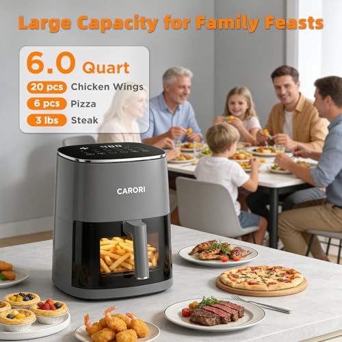 Grey six quart fryer with window — photo 4