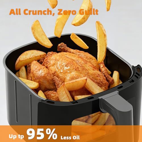 Grey six quart fryer with window — photo 5
