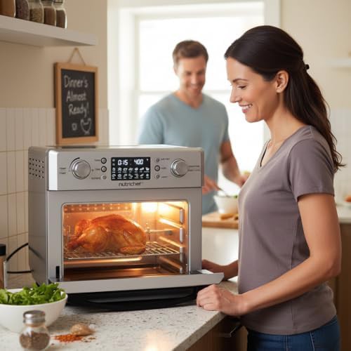 Stainless steel rotisserie air fryer oven — photo 4
