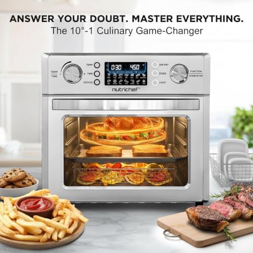 Stainless steel rotisserie air fryer oven — photo 5