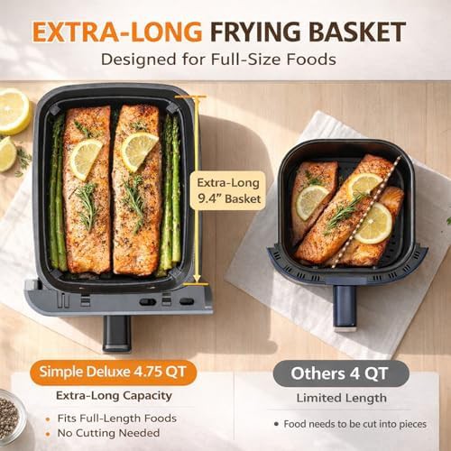 Simple Deluxe dual basket grey air fryer — photo 4