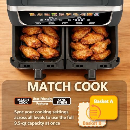 Simple Deluxe dual basket grey air fryer — photo 5